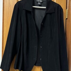 Requirements Women’s Black Button-Front Blazer Jacket size 2XL